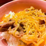 えのきでカサ増し☆節約☆汁だく牛丼！